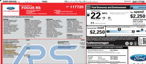Photos of 2016 Ford Focus RS for sale in Orem, UT at AutoMatch