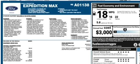 Photos of 2024 Ford Expedition MAX Platinum for sale in Orem, UT at AutoMatch