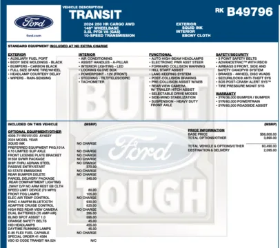 Photos of 2024 Ford Transit 250 for sale in Orem, UT at AutoMatch
