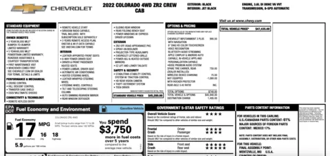 Photos of 2022 Chevrolet Colorado ZR2 for sale in Orem, UT at AutoMatch