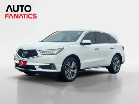 White 2018 Acura MDX SH-AWD w/Technology Pkg Sport Utility 4D for sale in Fredericksburg, VA