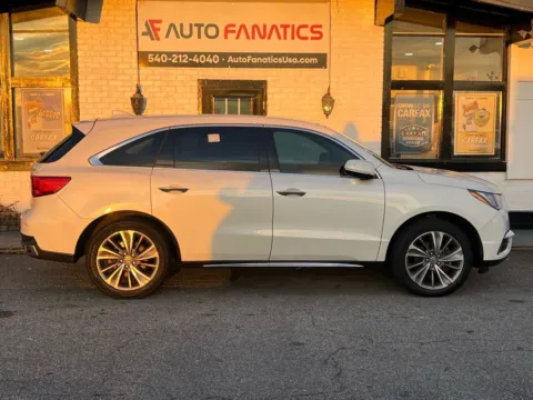White 2018 Acura MDX SH-AWD w/Technology Pkg Sport Utility 4D for sale in Fredericksburg, VA