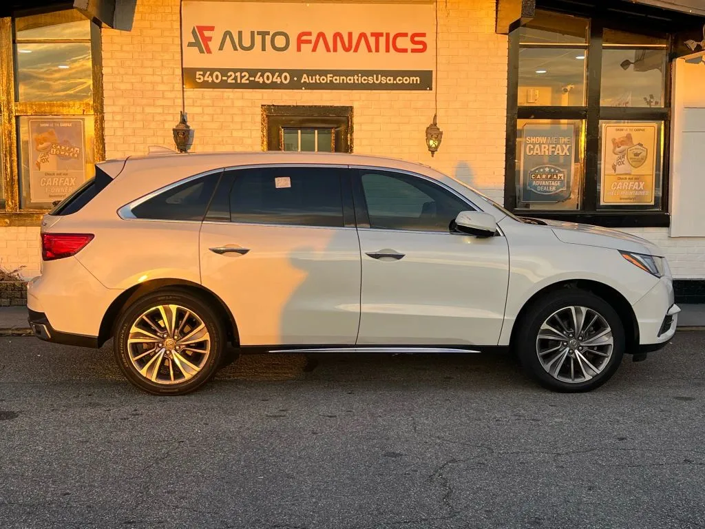 White 2018 Acura MDX SH-AWD w/Technology Pkg Sport Utility 4D for sale in Fredericksburg, VA