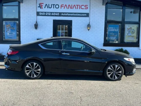 Black 2017 Honda Accord EX-L Coupe 2D for sale in Fredericksburg, VA
