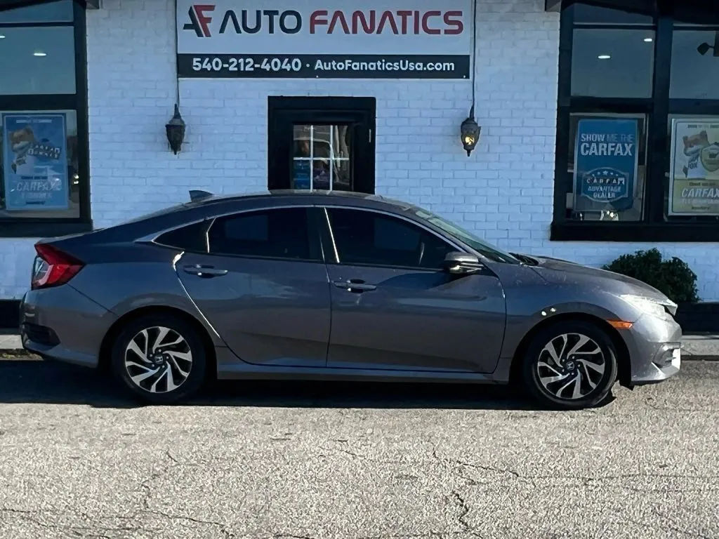 Gray 2018 Honda Civic EX Sedan 4D for sale in Fredericksburg, VA