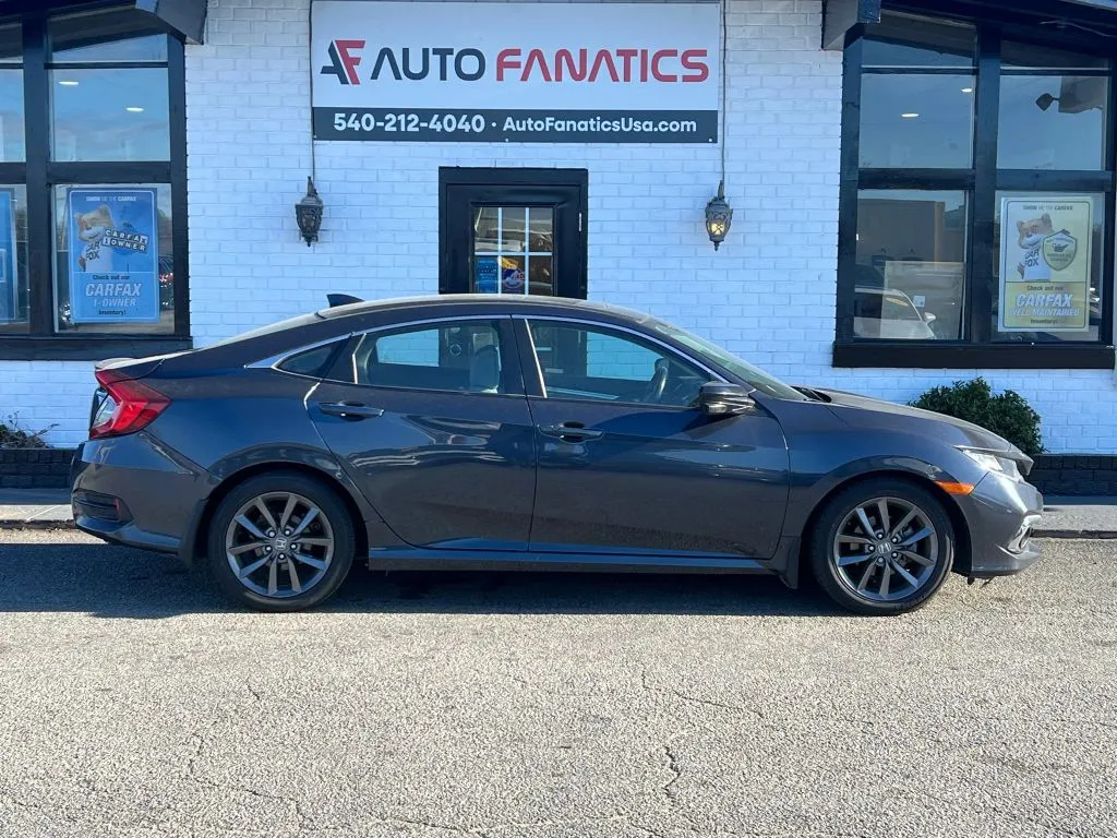 Blue 2020 Honda Civic EX Sedan 4D for sale in Fredericksburg, VA