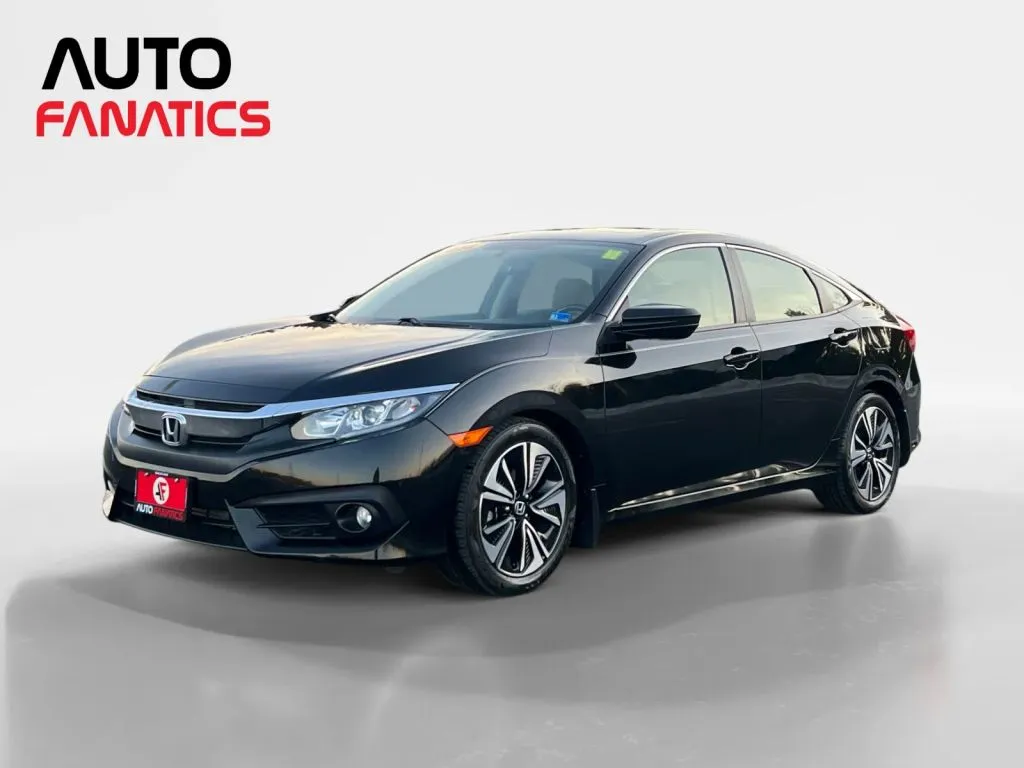 Black 2018 Honda Civic EX-T Sedan 4D for sale in Fredericksburg, VA
