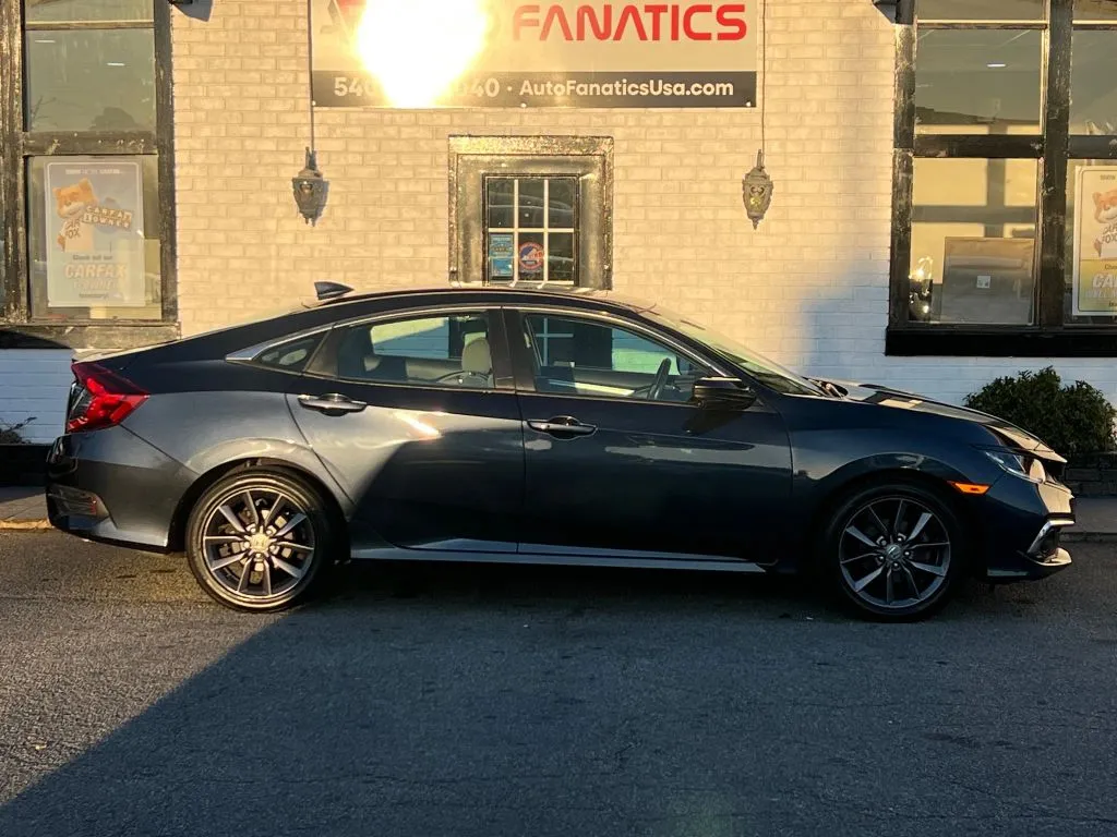 Blue 2020 Honda Civic EX Sedan 4D for sale in Fredericksburg, VA