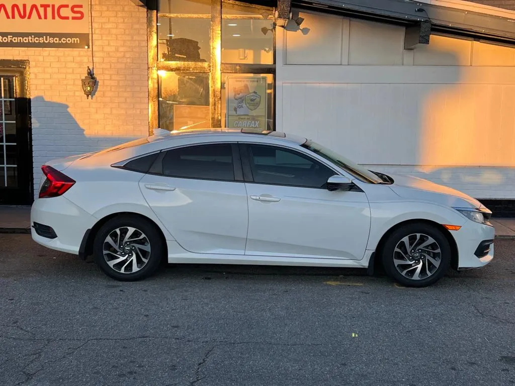 White 2018 Honda Civic EX Sedan 4D for sale in Fredericksburg, VA