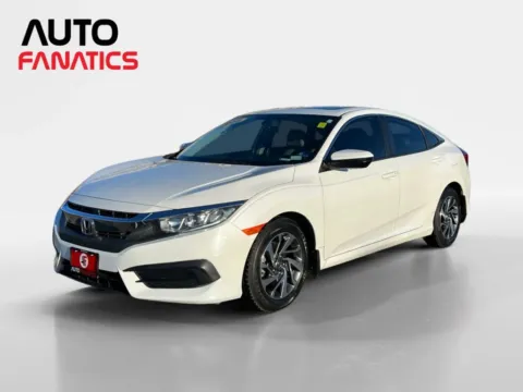 White 2018 Honda Civic EX Sedan 4D for sale in Fredericksburg, VA