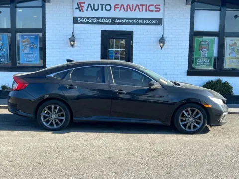 Black 2019 Honda Civic EX Sedan 4D for sale in Fredericksburg, VA