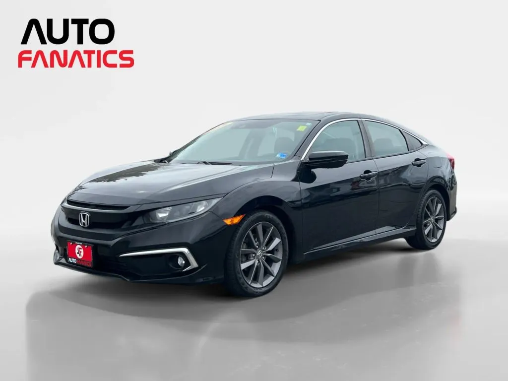 Black 2019 Honda Civic EX Sedan 4D for sale in Fredericksburg, VA