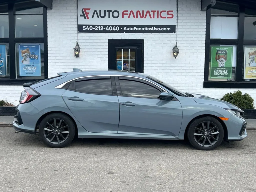 Gray 2021 Honda Civic EX Hatchback 4D for sale in Fredericksburg, VA