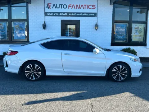 White 2016 Honda Accord EX-L Coupe 2D for sale in Fredericksburg, VA