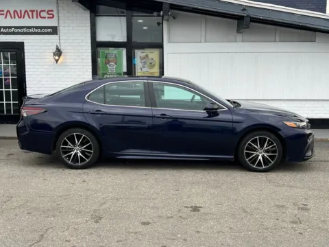 Blue 2021 Toyota Camry SE Sedan 4D for sale in Fredericksburg, VA