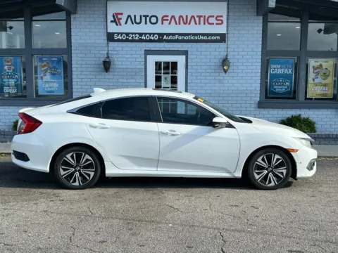 White 2018 Honda Civic EX-T Sedan 4D for sale in Fredericksburg, VA