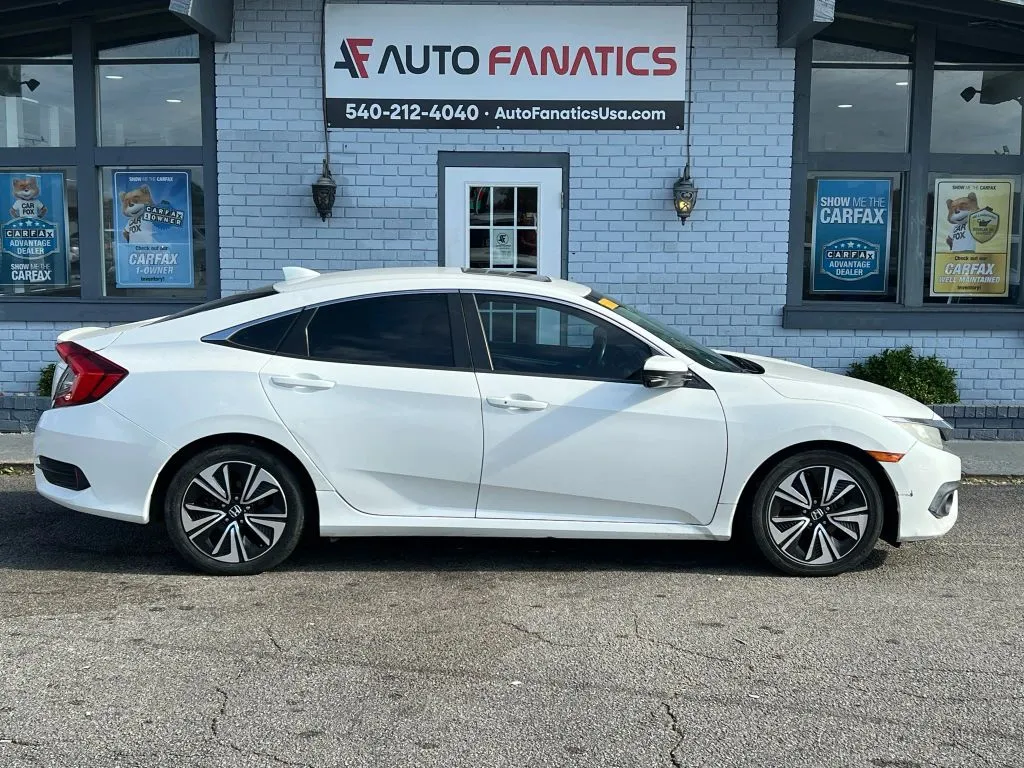 White 2018 Honda Civic EX-T Sedan 4D for sale in Fredericksburg, VA