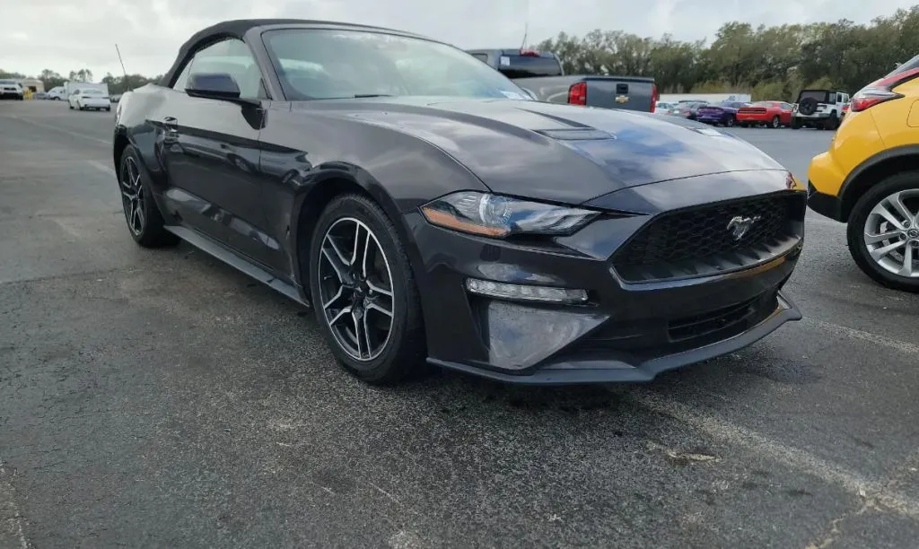 Gray 2022 Ford Mustang EcoBoost Premium Convertible 2D for sale in Fredericksburg, VA