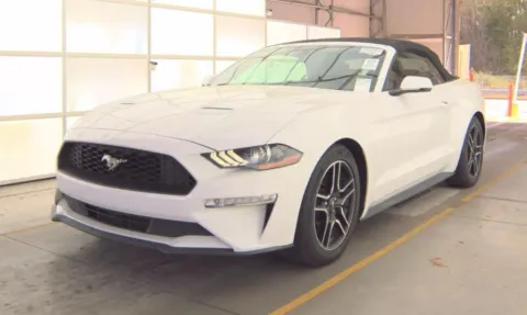 White 2018 Ford Mustang EcoBoost Premium Convertible 2D for sale in Fredericksburg, VA