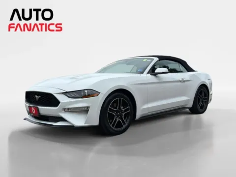 White 2018 Ford Mustang EcoBoost Premium Convertible 2D for sale in Fredericksburg, VA