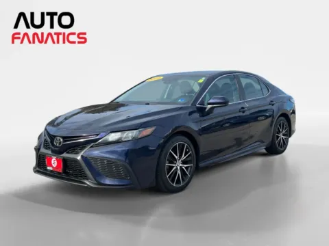 Blue 2021 Toyota Camry SE Sedan 4D for sale in Fredericksburg, VA