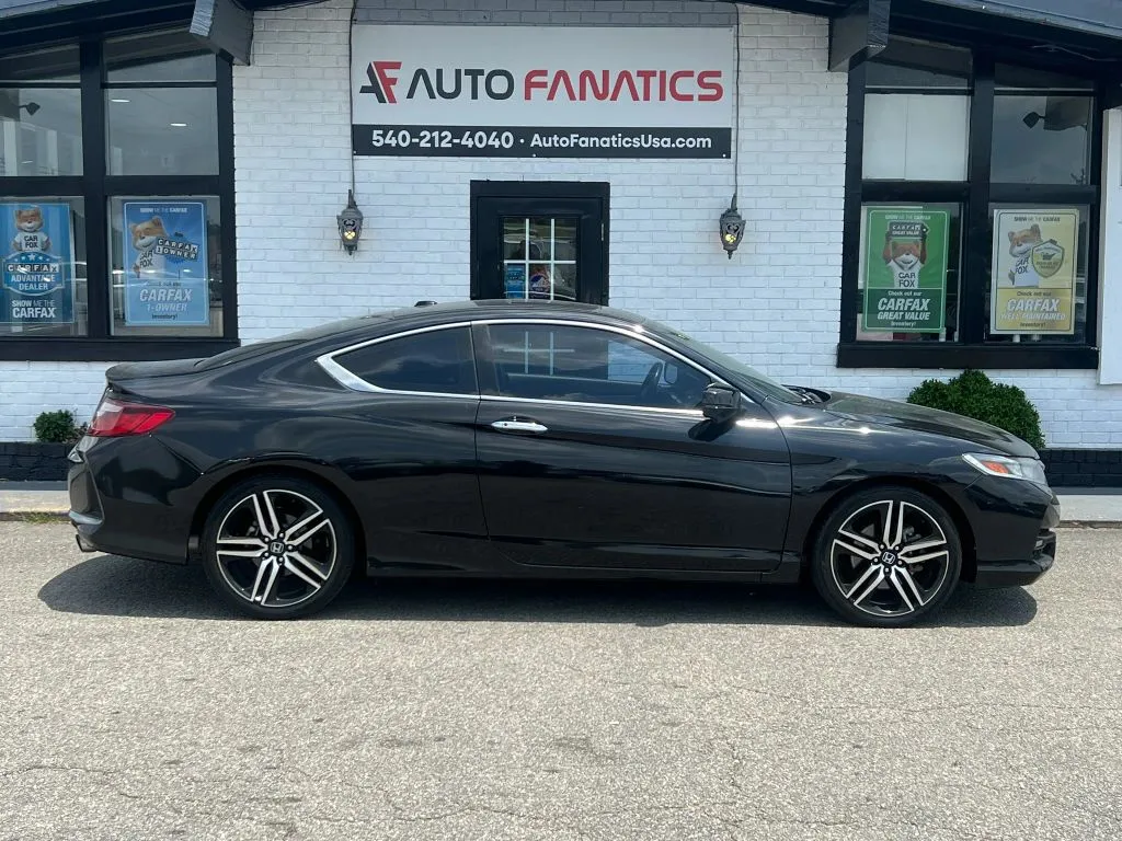 Black 2017 Honda Accord Touring Coupe 2D for sale in Fredericksburg, VA