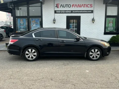 Black 2008 Honda Accord EX-L Sedan 4D for sale in Fredericksburg, VA