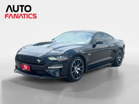 Black 2021 Ford Mustang EcoBoost Premium Coupe 2D for sale in Fredericksburg, VA