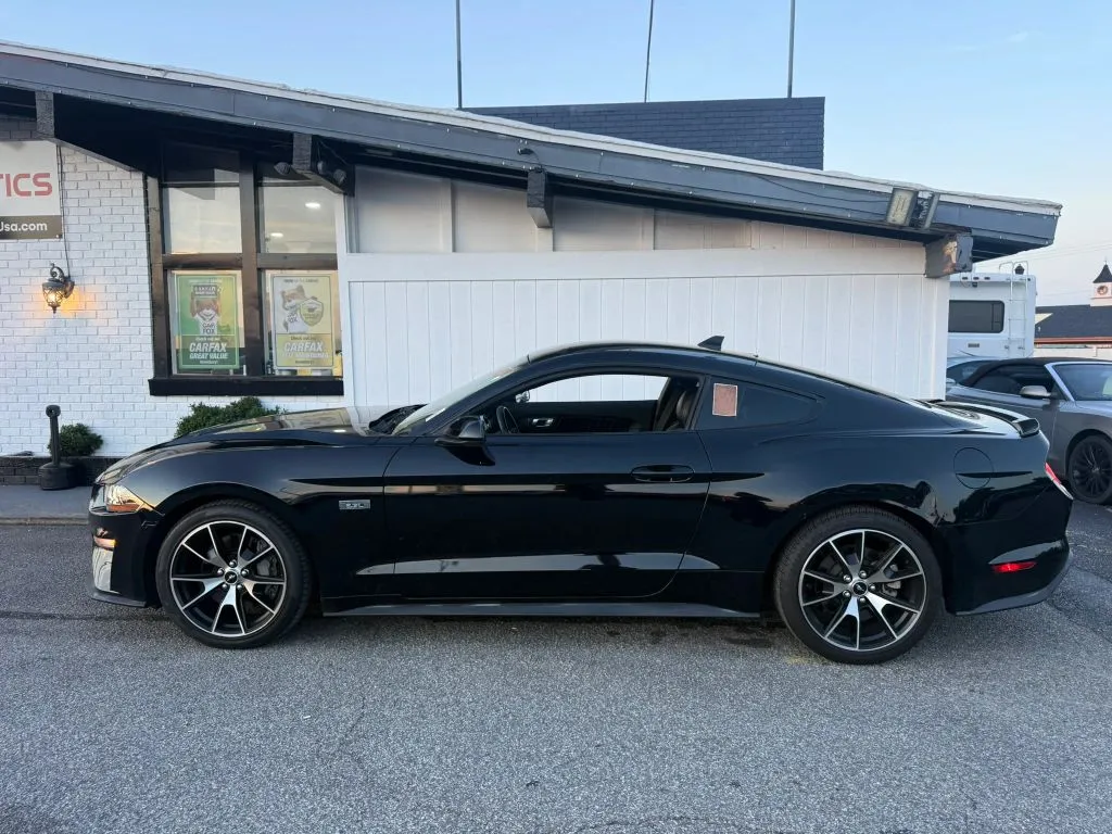 Black 2021 Ford Mustang EcoBoost Premium Coupe 2D for sale in Fredericksburg, VA