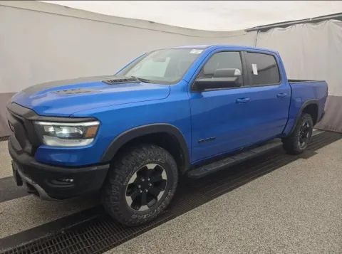 Blue 2020 Ram 1500 Crew Cab Rebel Pickup 4D 5 1/2 ft for sale in Fredericksburg, VA