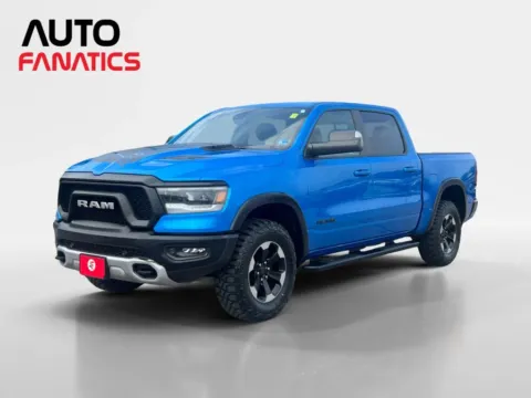 Blue 2020 Ram 1500 Crew Cab Rebel Pickup 4D 5 1/2 ft for sale in Fredericksburg, VA
