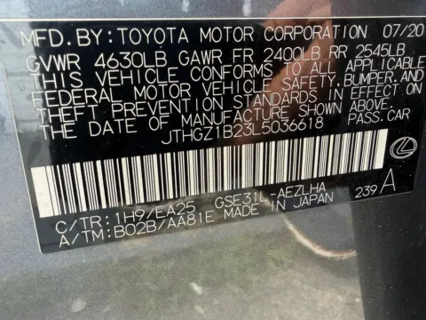 Another view of 2020 Lexus IS 350 F SPORT Sedan 4D for sale in Fredericksburg, VA at Auto Fanatics