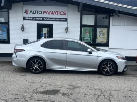 Silver 2021 Toyota Camry SE Sedan 4D for sale in Fredericksburg, VA