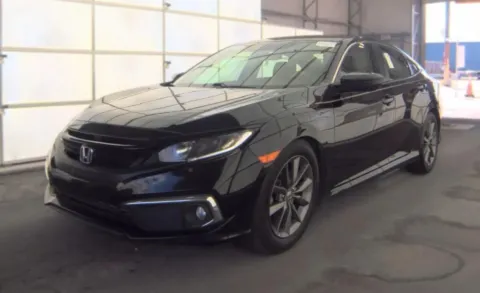 Black 2021 Honda Civic EX-L Sedan 4D for sale in Fredericksburg, VA