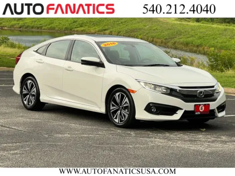 White 2016 Honda Civic EX-T Sedan 4D for sale in Fredericksburg, VA
