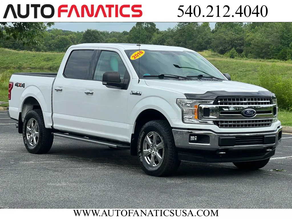 White 2018 Ford F-150 SuperCrew Cab XLT Pickup 4D 5 1/2 ft for sale in Fredericksburg, VA