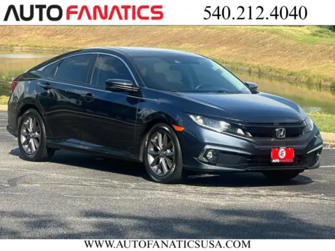 Blue 2021 Honda Civic EX Sedan 4D for sale in Fredericksburg, VA