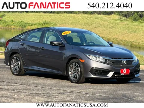 Gray 2018 Honda Civic EX Sedan 4D for sale in Fredericksburg, VA