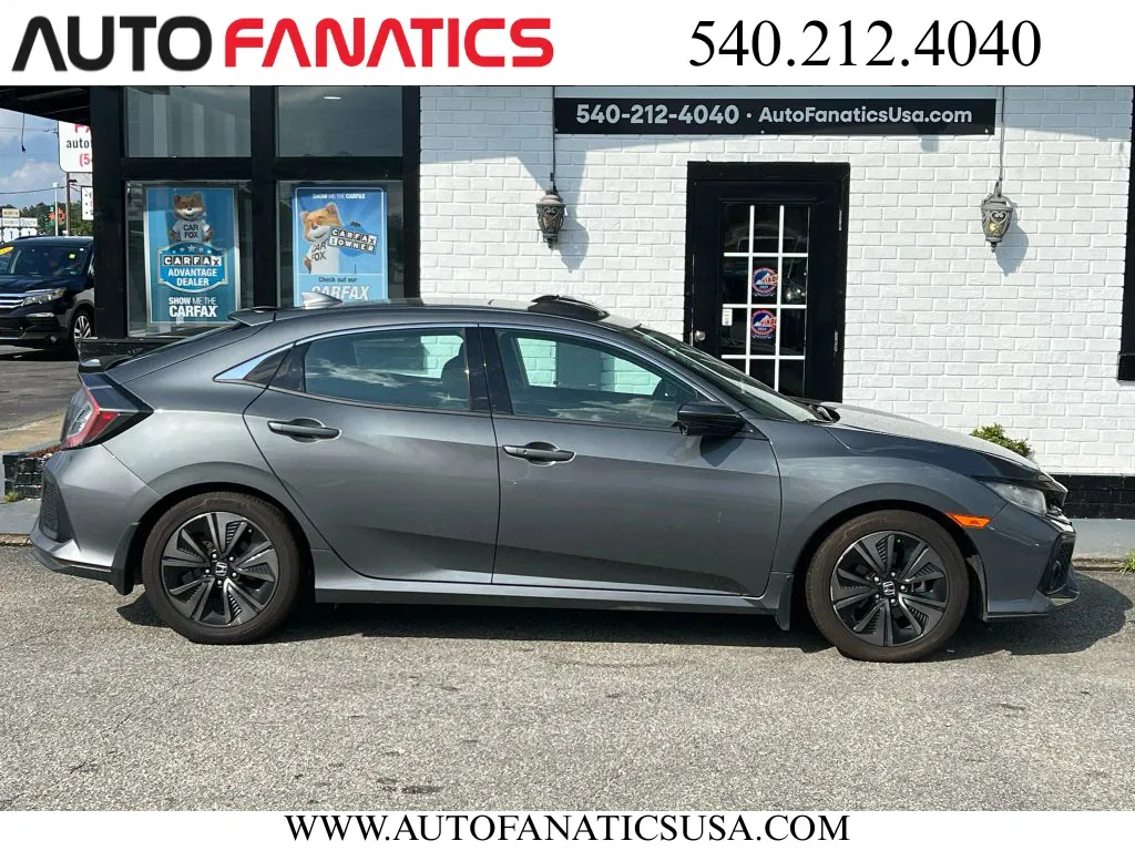 Gray 2017 Honda Civic EX Hatchback 4D for sale in Fredericksburg, VA