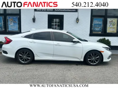 White 2019 Honda Civic EX Sedan 4D for sale in Fredericksburg, VA