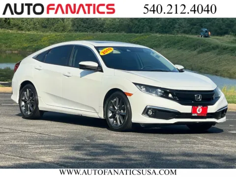 White 2019 Honda Civic EX Sedan 4D for sale in Fredericksburg, VA