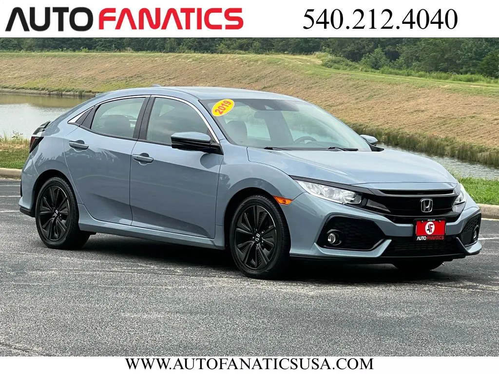 Gray 2019 Honda Civic EX Hatchback 4D for sale in Fredericksburg, VA