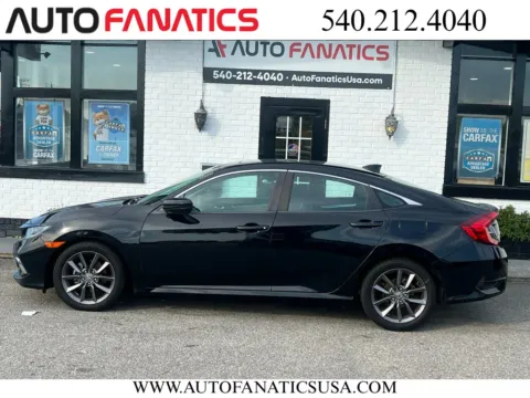 Black 2020 Honda Civic EX-L Sedan 4D for sale in Fredericksburg, VA