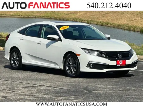 White 2019 Honda Civic EX Sedan 4D for sale in Fredericksburg, VA