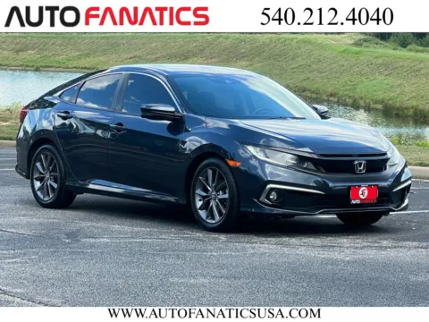 Blue 2021 Honda Civic EX Sedan 4D for sale in Fredericksburg, VA
