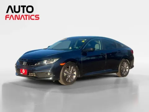 Blue 2021 Honda Civic EX Sedan 4D for sale in Fredericksburg, VA