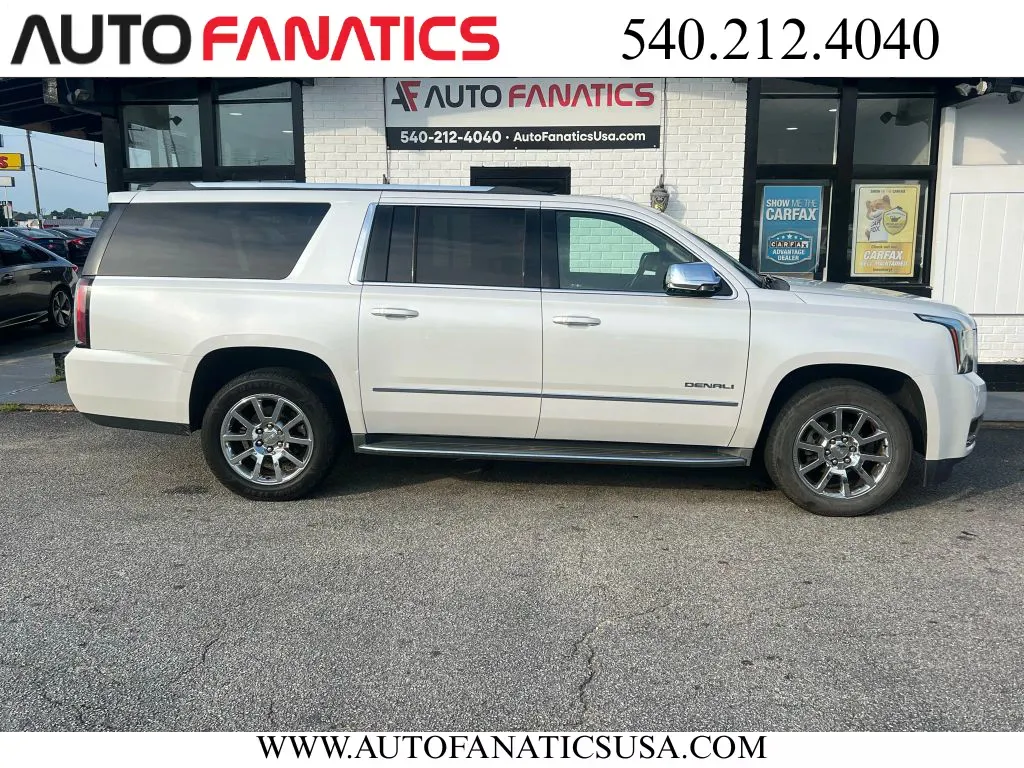 White 2016 GMC Yukon XL Denali Sport Utility 4D for sale in Fredericksburg, VA