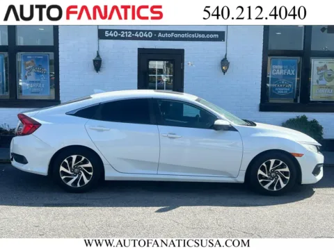 White 2018 Honda Civic EX Sedan 4D for sale in Fredericksburg, VA