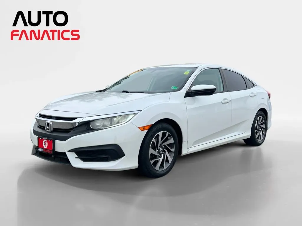 White 2018 Honda Civic EX Sedan 4D for sale in Fredericksburg, VA
