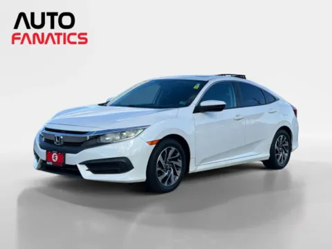 White 2018 Honda Civic EX Sedan 4D for sale in Fredericksburg, VA
